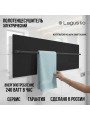 Полотенцесушитель электрический 1200x370мм, черный, 1 поручень BL