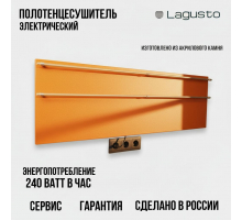 LAGUSTO серия ECO Полотенцесушитель Электрический, акриловый камень Premium, модель Design 370мм 1200мм (G2SG03.1152), цвет оранжевый
