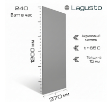 LAGUSTO Электрический обогреватель Design (VО) акриловая панель отопления для дома, цвет оранжевый