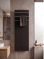 Полотенцесушитель электрический 370x1200мм, черный, 3 поручня Handmade