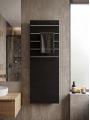 Полотенцесушитель электрический 370x1200мм, черный, 5 поручней Handmade