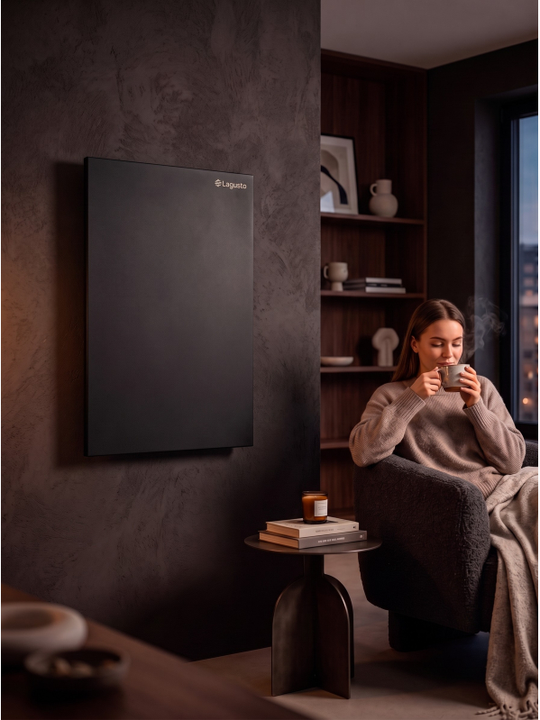 Электрический обогреватель 440x680мм, черный