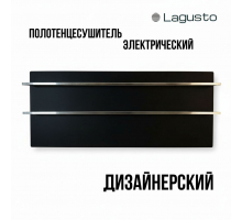 LAGUSTO серия ECO  Полотенцесушитель Электрический, акриловый камень Premium, модель Stone 280мм 680мм(G2SST.576), цвет черный